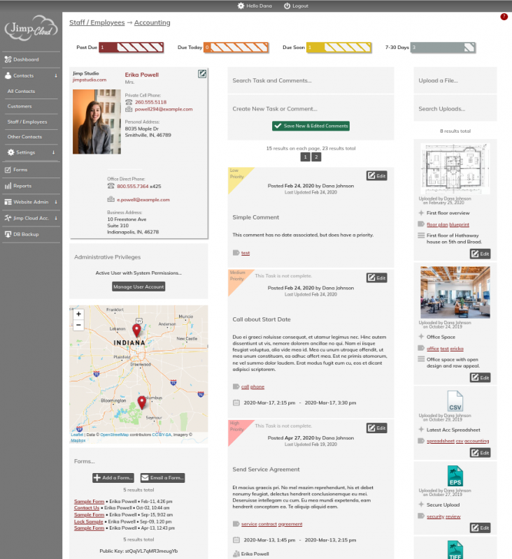 Jimp Cloud Contact Page